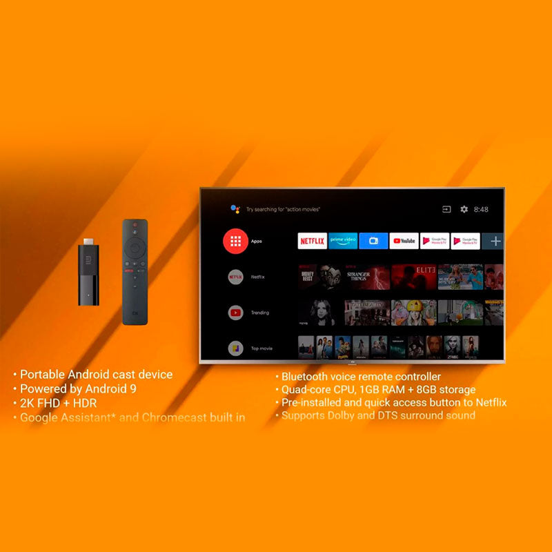 Mi Stick Tv Xiaomi Original + Control + Comando de Voz + Garantia + MAGIS TV ilimitado